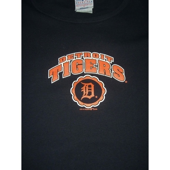 Almost Vintage Detroit Tigers Tee Shirt Lady Slugger Baseball Navy Blue Logo L - Picture 4 of 8